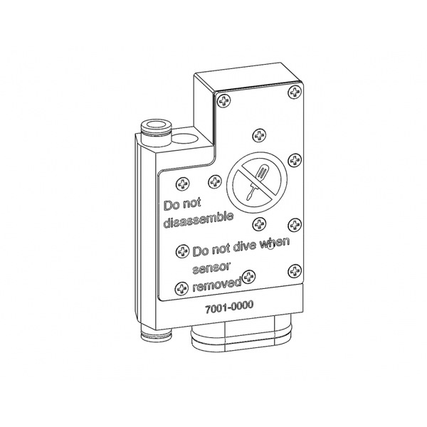 Divesoft Liberty Heliumsensor #7001 – Technische Zeichnung