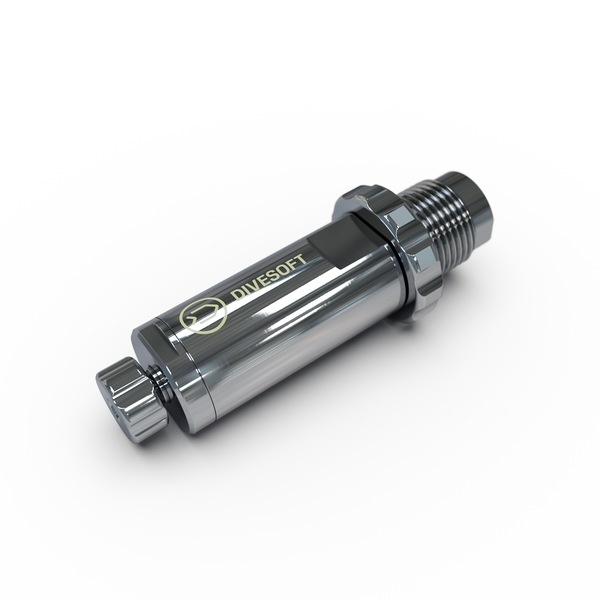 Divesoft Professional Flow Limiter Mk2 M26×2 – Produktansicht