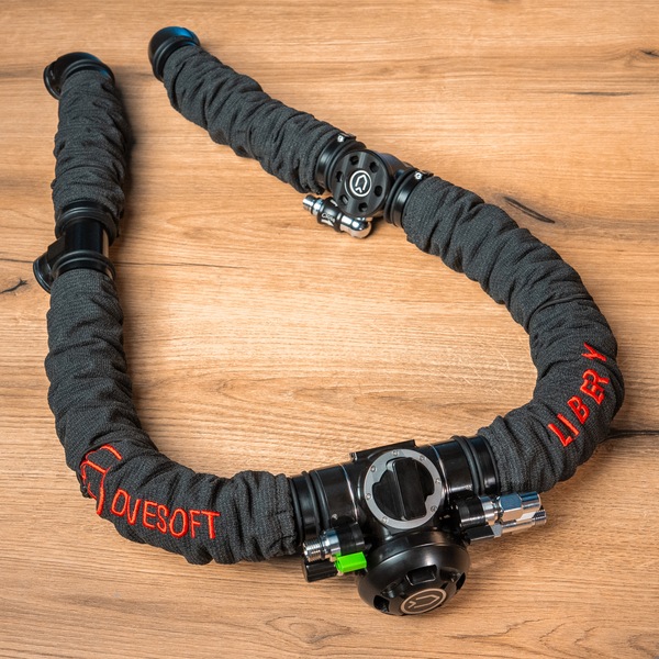 Divesoft Liberty Backmount Silikon-Loop-Schlauchset – Produktansicht