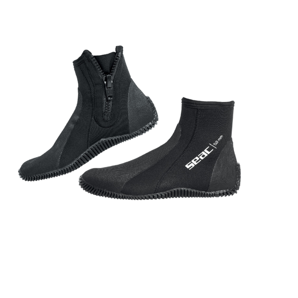 SEAC Regular Füßlinge aus 5 mm Neopren in Schwarz