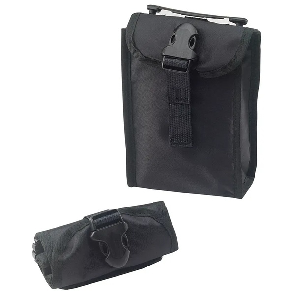 Scubapro Hydros Ninja Tasche in Schwarz, ausgerollt und eingerollt