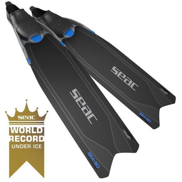 SEAC BM-30 Apnoeflossen – Schwarz / Blau – Produktansicht