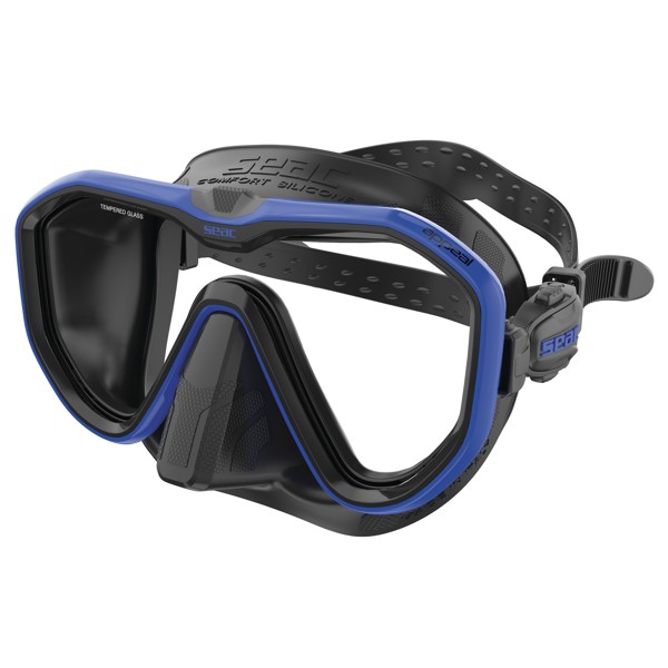 SEAC Appeal Tauchmaske: Blau – Schwarzes Silikon