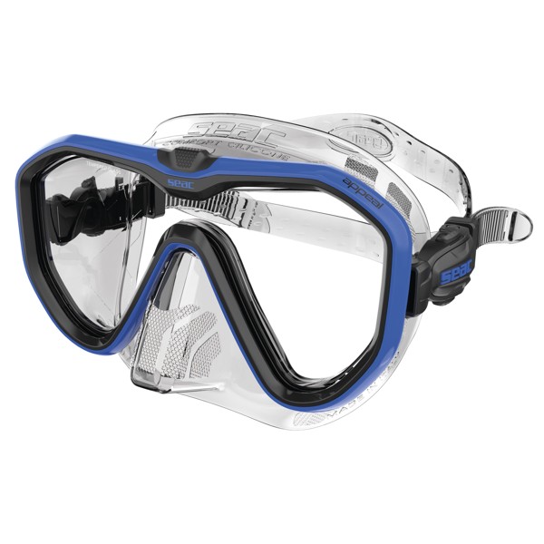 SEAC Appeal Tauchmaske: Blau – Transparentes Silikon