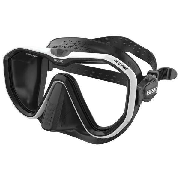 SEAC Appeal Tauchmaske: Weiß – Schwarzes Silikon