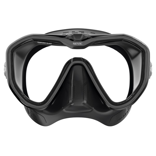 SEAC Linda Antifog Tauchmaske – Schwarz / Schwarz – weitere Ansicht