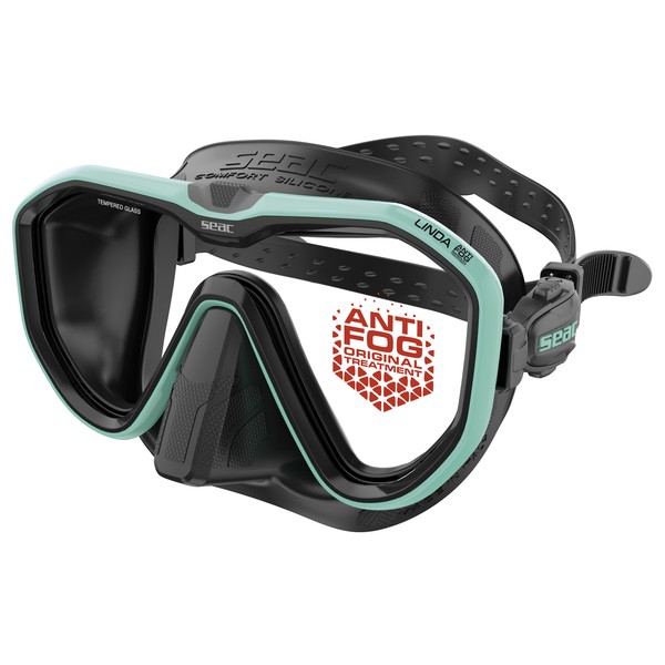 SEAC Linda Antifog Tauchmaske – Tiffany / Schwarz