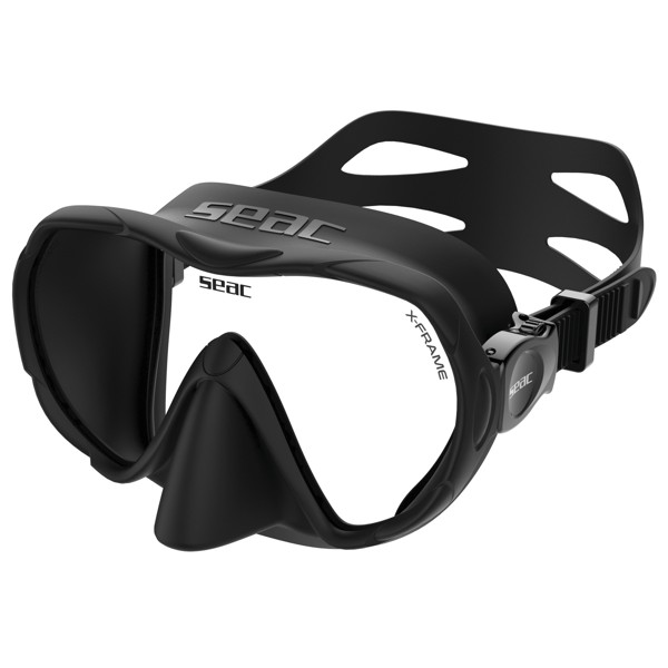 SEAC X-Frame rahmenlose Tauchmaske in Schwarz